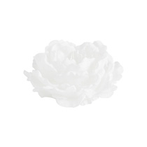 Vela Flor Peonia Blanca