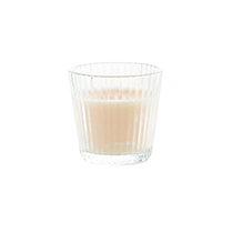 Vela Vaso Cristal Rayado