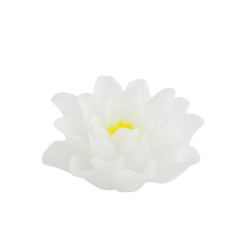 Velas en forma de flor | Velas en forma de flor Lirio de Agua Blanco |  Decoragloba