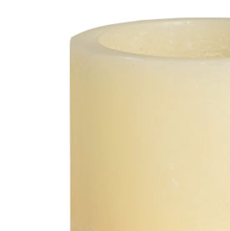 Vela vaso cristal cilíndrica grande sin olor (12 uds.)